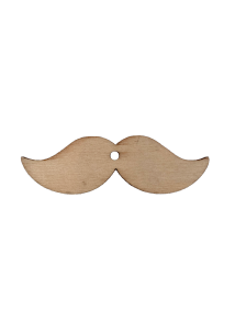 Moustache crtois en bois 8x2,5 cm