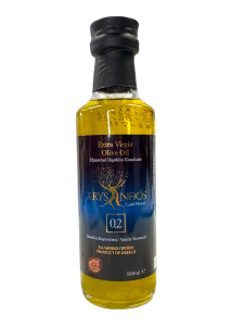Huile d'olive CHRYSANTHOS AOP Mylopotamos 0,2 acidit en bouteille 100 ml
