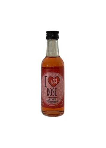Liqueur I love RAKI à la rose CRETAN SPIRIT 19 % vol 50 ml