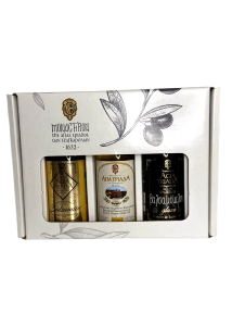 Coffret de dégustation d'Huile et de Vinaigres du Monastère d'Agia Triada 3x100ml