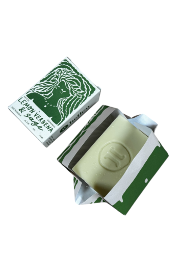 Savon revitalisant à la sauge et au vervene citronnée HELLEO 125 g