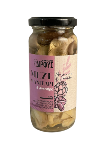 Mezze grec aux champignons et artichauts DIRFIS 220 g