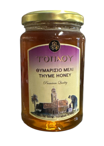 Miel de thym crétois TOPLOU 470 g