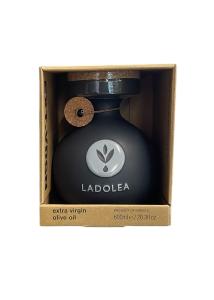 Huile d’Olive Vierge Extra BIO variété Megaritiki LADOLEA en bouteille céramique noire rechargeable 600 ml