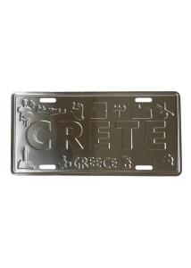 Plaque en aluminium - "Crète-Grèce" - 30x15