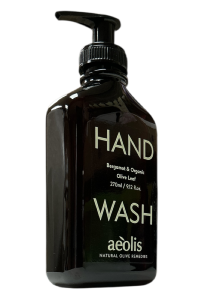 Savon liquide pour les mains au bergamote et feuilles d'olivier bio AEOLIS 270 ml