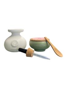 Coffret d’huile d’olive vierge extra variété Patrinia 80 ml LADOLEA et Pot d’Origan Grec 5 g