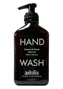 Savon liquide pour les mains au bergamote et feuilles d'olivier bio AEOLIS 270 ml