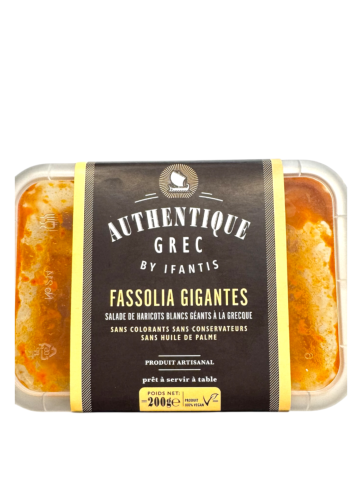 Fassolia gigantes "Haricots géants" à la grecque AUTHENTIQUE GREC BY IFANTIS 200 g