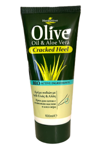 Crme pour les pieds ' Cracked Heel'  l'huile d'olive  et  l' aloe Vera HERBOLIVE 100 ml