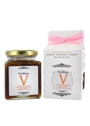 Miel de forêt sauvage avec gelée royale et pollen frais BIO  VASILISSA 250 g