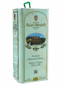 Huile d'olive vierge extra de Crte - Monastre  AGIA TRIADA bidon 5 l