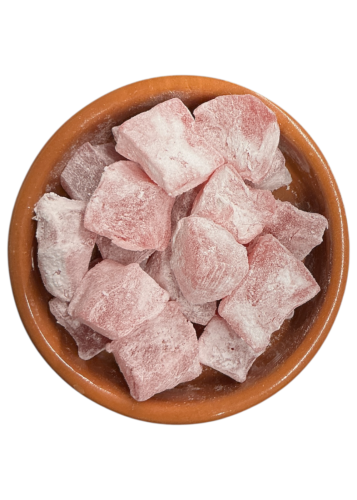 Loukoums parfumés à la rose de Lamia TSIATSOS en vrac par 200 g