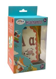 Cartes �ducatives alphabet grec pour enfants COOL KIDS 24 cartes