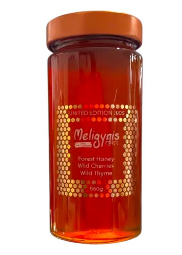 Miel de forêt, cerises sauvages et thym sauvage ÉDITION LIMITÉE 2025 MELIGYRIS 550 g