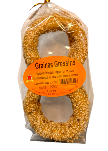 Gressins aux multigrains CNOSSOS 160 g