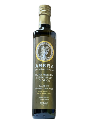 Huile d’olive extra vierge monovariétale Megaritiki ASKRA en bouteille 500  ml