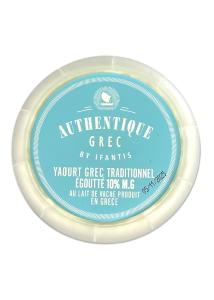 Yaourt grec traditionnel goutt 10% M.G. AUTHENTIQUE GRECQUE BY IFANTIS 125 g