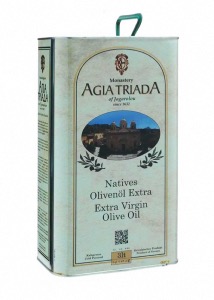 Huile d'olive vierge extra de Crte - Monastre  AGIA TRIADA bidon 3 l