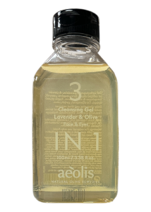 Gel Nettoyant 3 en 1 Visage & Yeux  la Lavande &  lOlive AEOLIS 100 ml