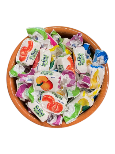 Caramels tendres au lait et aux fruits (fruit toffee) en vrac par 200 g