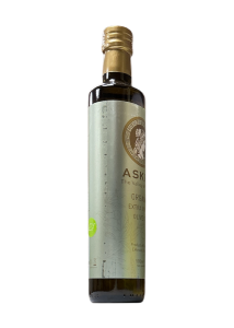 Huile d’olive extra vierge variété megaritiki BIO ASKRA  en bouteille 500 ml