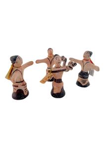 Petites figurines de danseurs en terre cuite fait main IDOLS ART