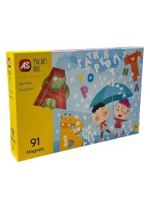 Coffret lettres magn�tiques alphabet grec AS COMPANY Magnet Box 91 pi�ces