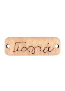 Pendentif rectangle en bois GIAGIA 'Grand-mère' 3,5x1,2