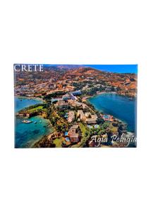 Magnet Souvenir de Crète-Grèce AGIA PELAGIA 8cmx5cm