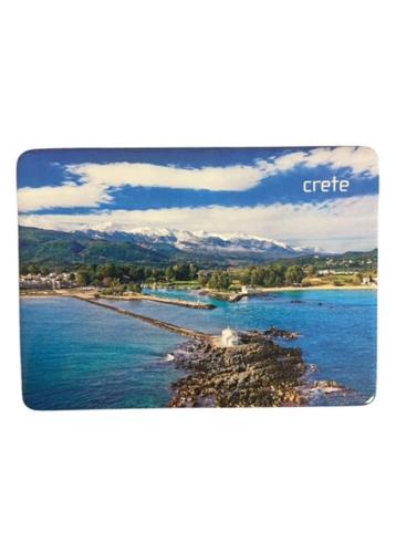 Magnet souvenir de Crète-Grèce "Chapelle Agios Nikolaos" 7,4x5,5