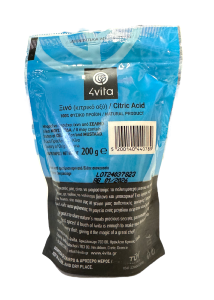 Ksino "xino" - Acide citrique pour la cuisine 4VITA 200 g