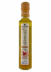 Huile d'olive vierge extra infuse  l'ail CRETAN MILL 250 ml