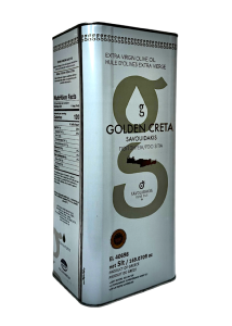 Huile d'olive vierge extra AOP SITIA LASITHIOU de Crète GOLDEN CRETA SAVOUIDAKIS en bidon 5 l